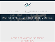 Tablet Screenshot of botoxtrainingmontreal.com